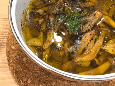 安い食材で簡単アヒージョ